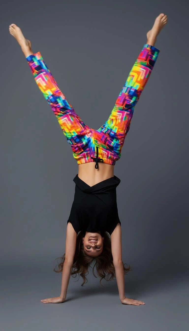 Geometric Retro Abstract Pajama Pants for Maximalist Loungewear Collectors — Bold AOP Polyester Sleepwear Bottoms, Dopamine Dressing PJs
