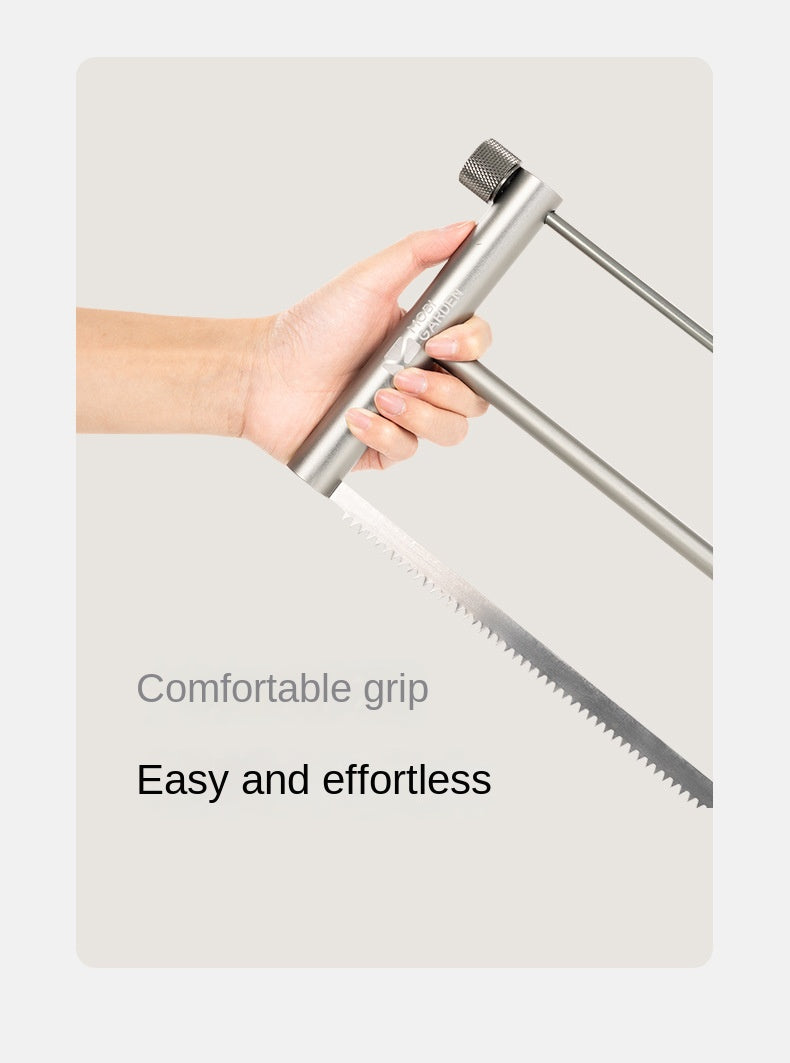 Mobi Garden Outdoor Portable Saw Ultralight Foldable Hand Saw Hacksaw Folding Wood Log Bush Camping Tool Crafting Only 243g With Storage Bag