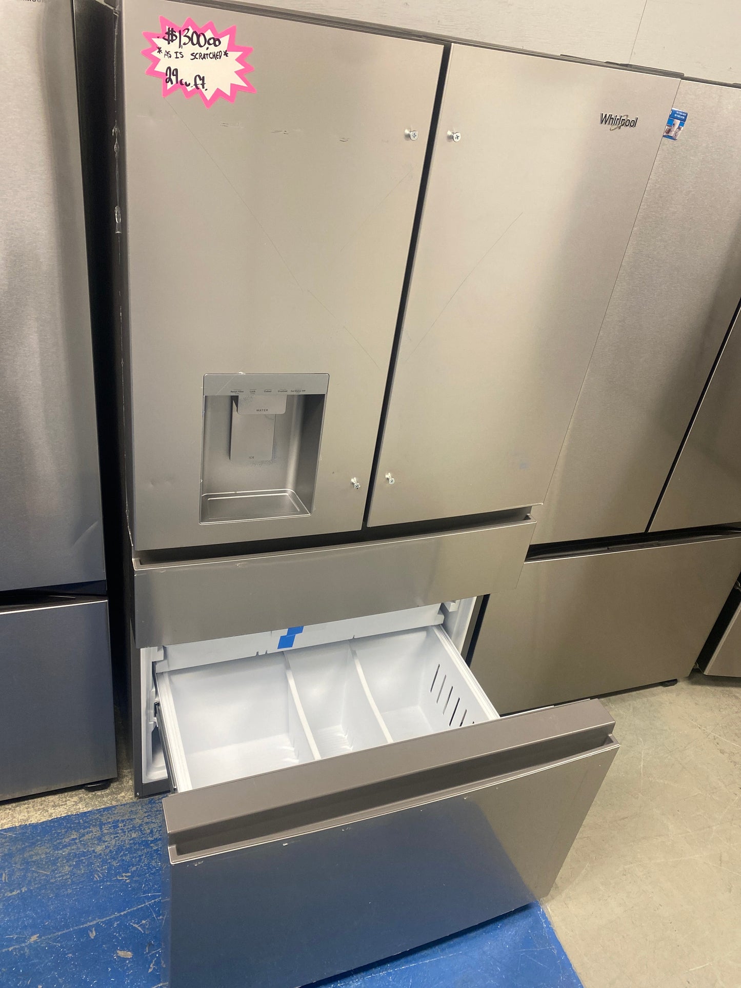 Whirlpool 29 cu. ft. Stainless steel French Door Refrigerator