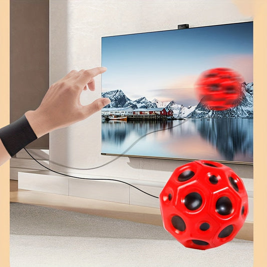 Bouncy Wrist Ball Toy Set for Active Play, Space & Moon TJR6X1D