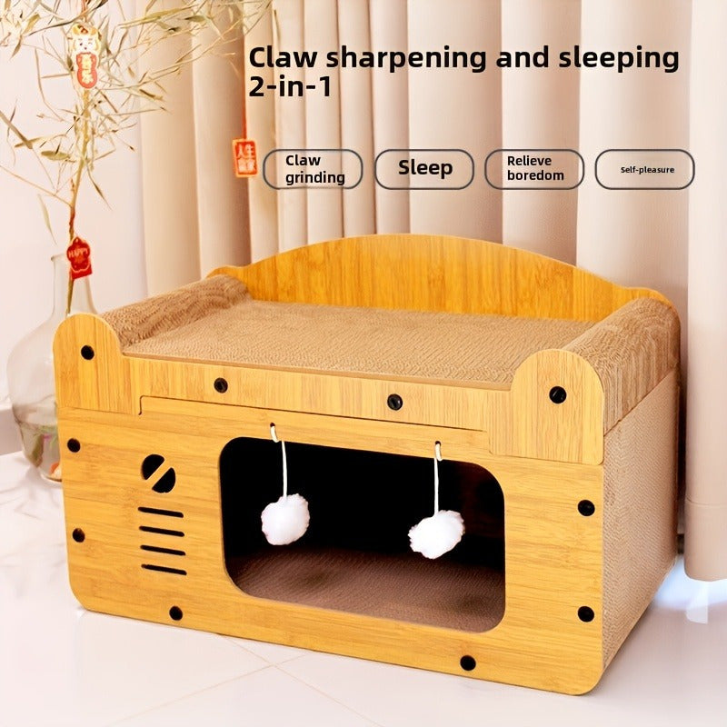 Luxury Cat Scratcher Apartment- HMT24CC