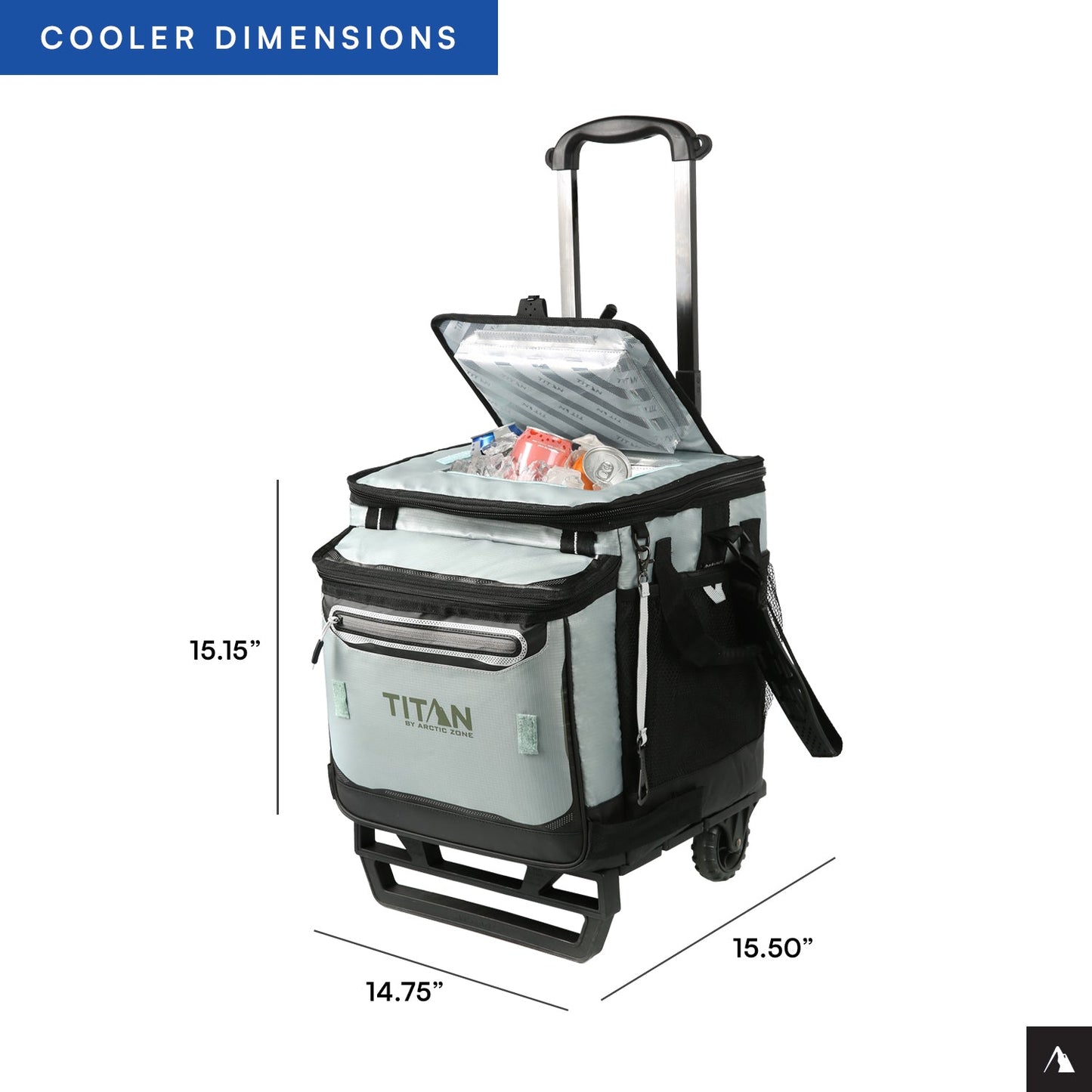 60 (50+10) Can Wheeled Cooler