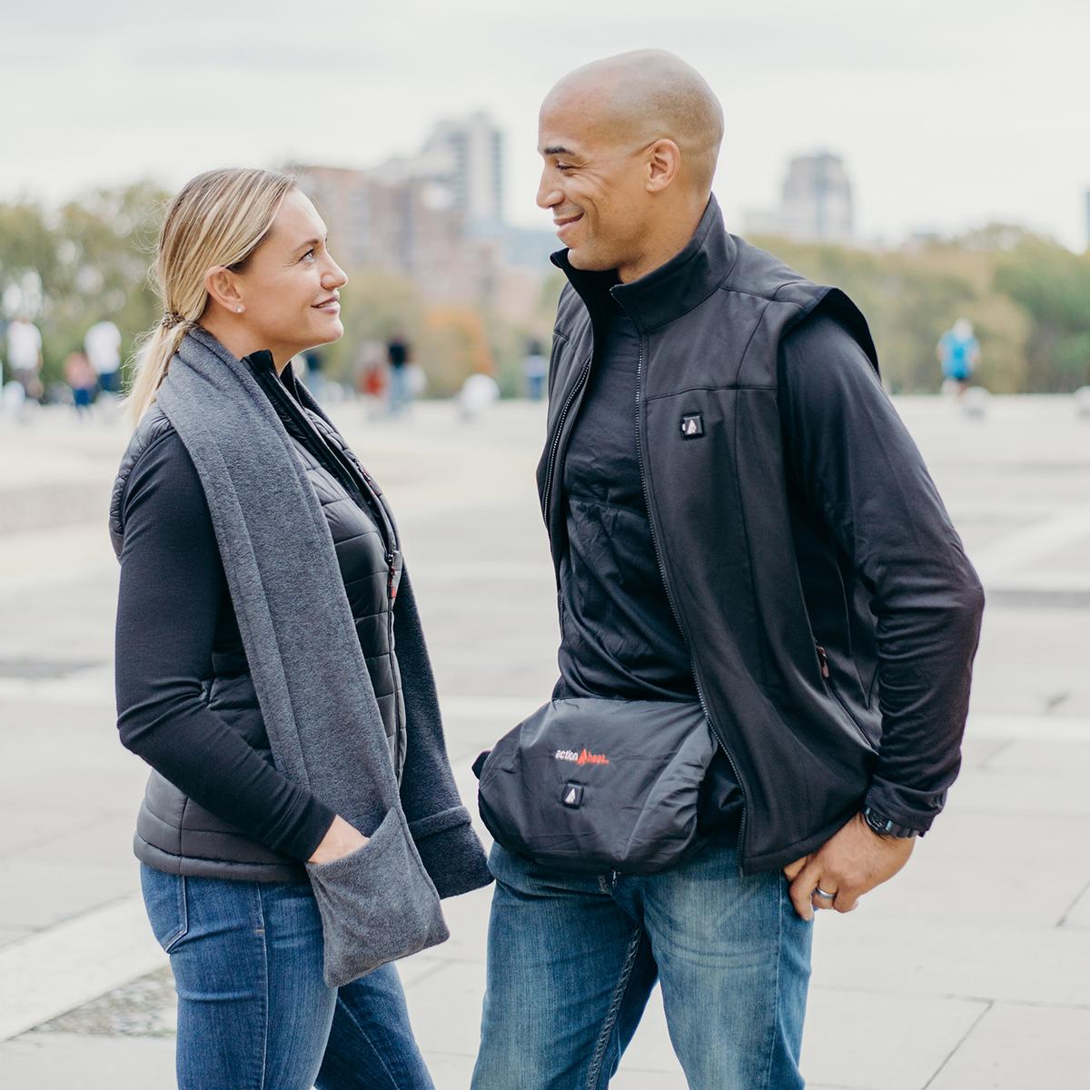 ActionHeat 5V Battery Heated Fleece Scarf with Pockets