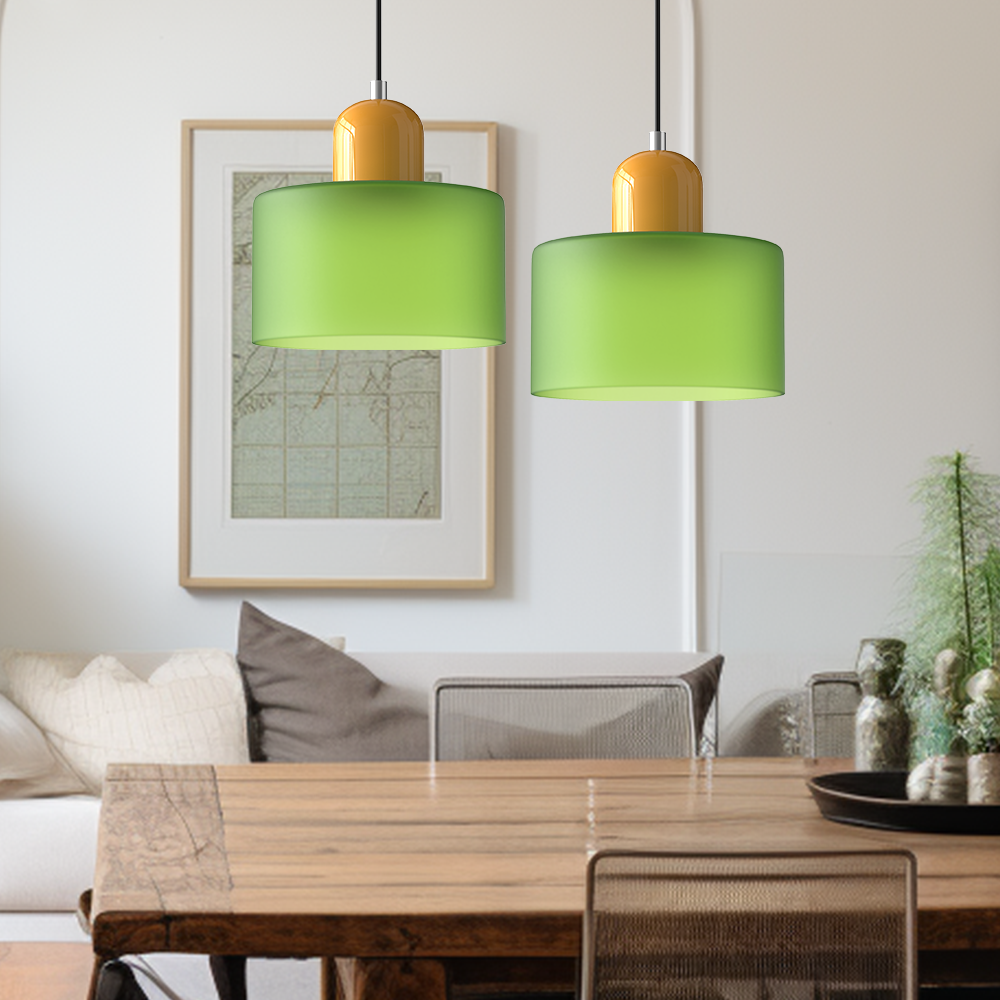 Bauhaus Glass E27 Pendant Light for Kitchen