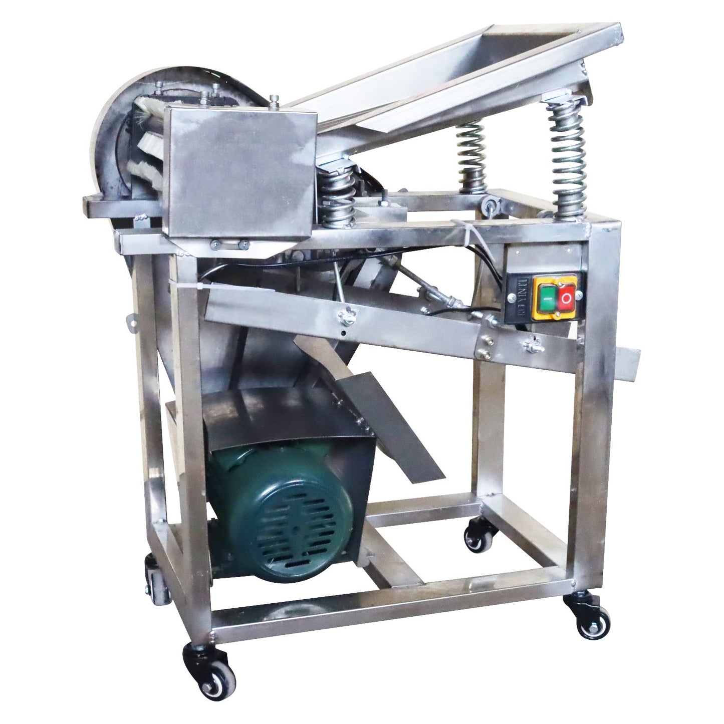 Pea peeling machine