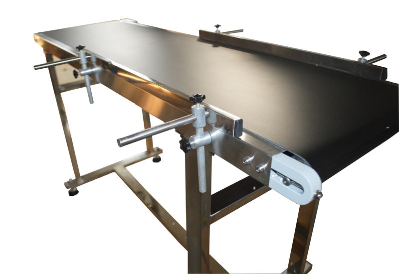 110V 1.5m PVC Conveyor Double Guardrail 40cm