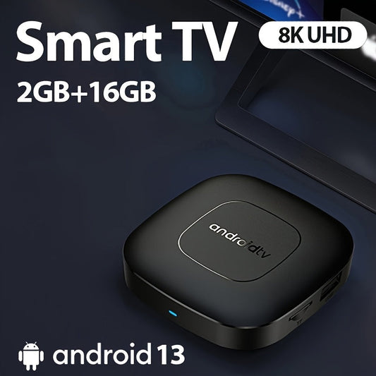 Smart TV Box, 2GB+16GB, Android 13, Voice Assistant, 8K TJR8W1C