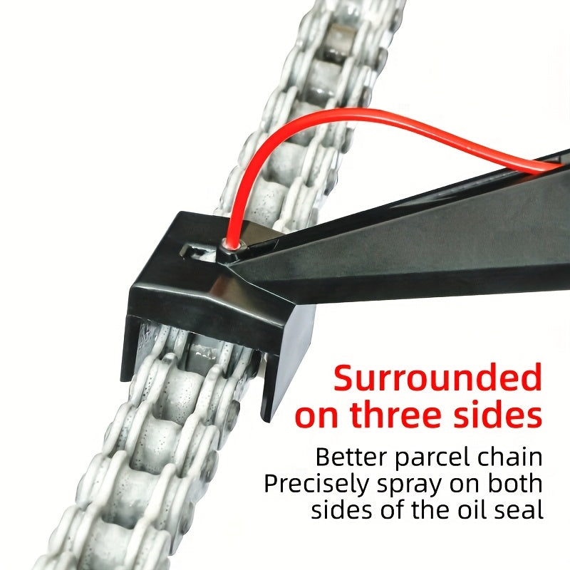 Motorcycle Chain Lube Mess-Free Applicator, Easy to Use TJR4D2K