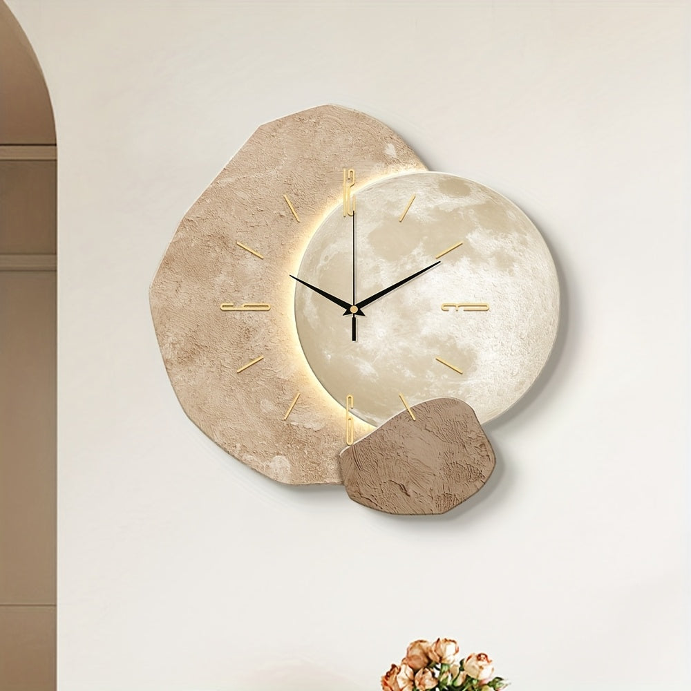 Moon Phase Minimalist Wall Clock-C1H2