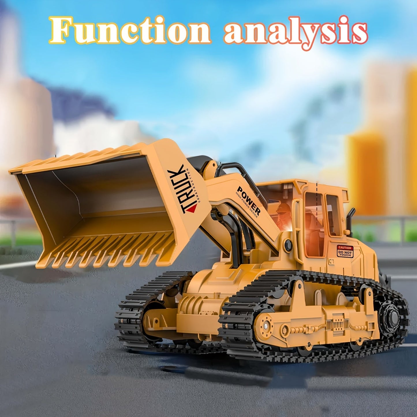 Remote Control Bulldozer Toy, Rechargeable TJR6L7P