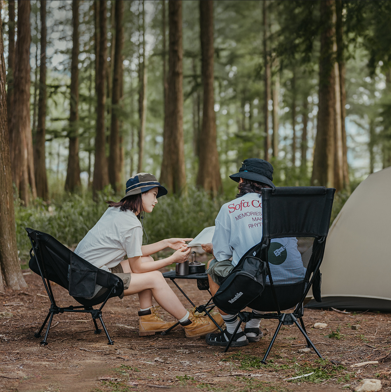 Naturehike CLAMSHELL Series Triangle Moon Chair Portable Ultralight Folding High Low Back Heavy Duty Outdoor Camping Hiking Foldable Chair Nature Hike