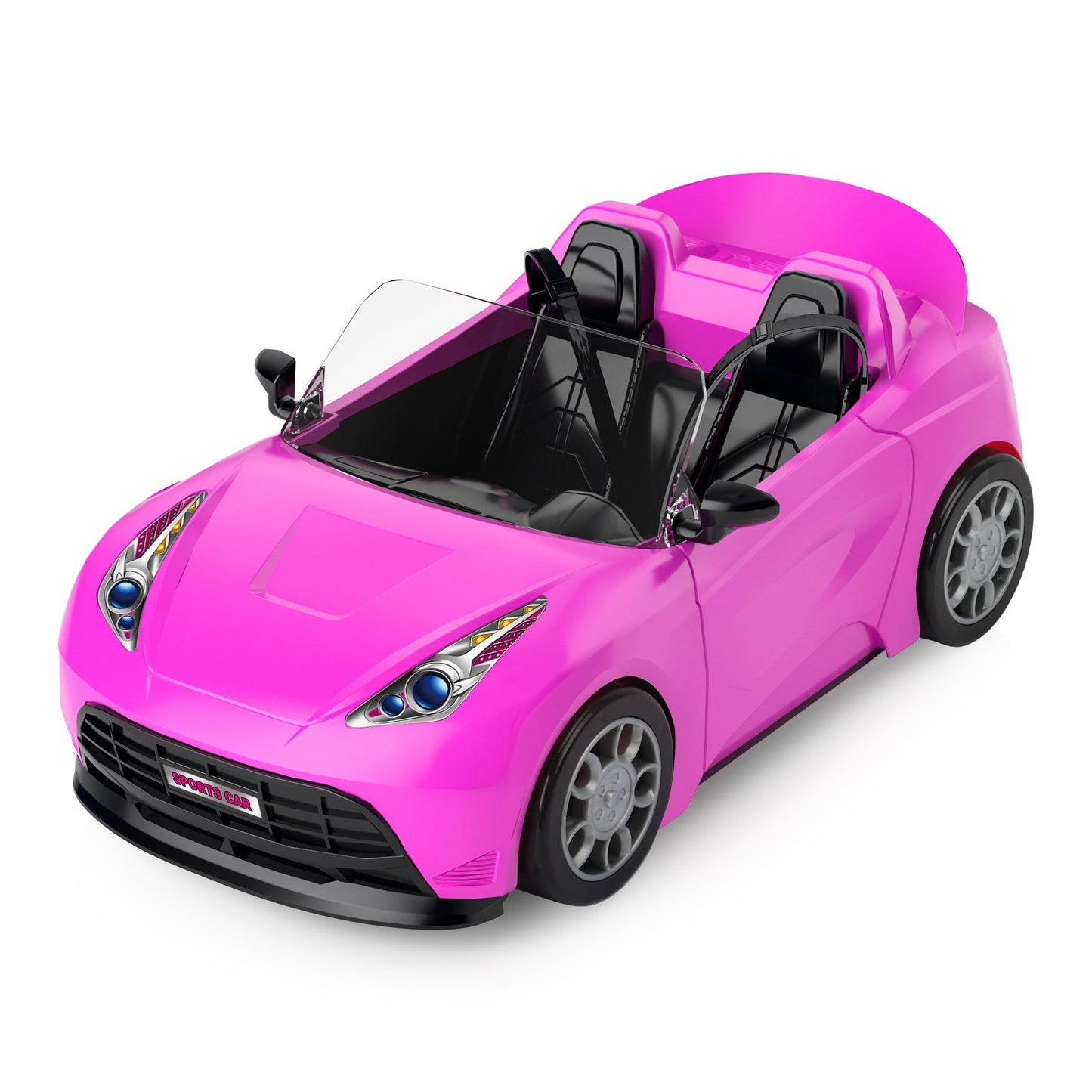 Youngsters' Doll Sports Car Model with DIY Gem Stickers TJR2D6C