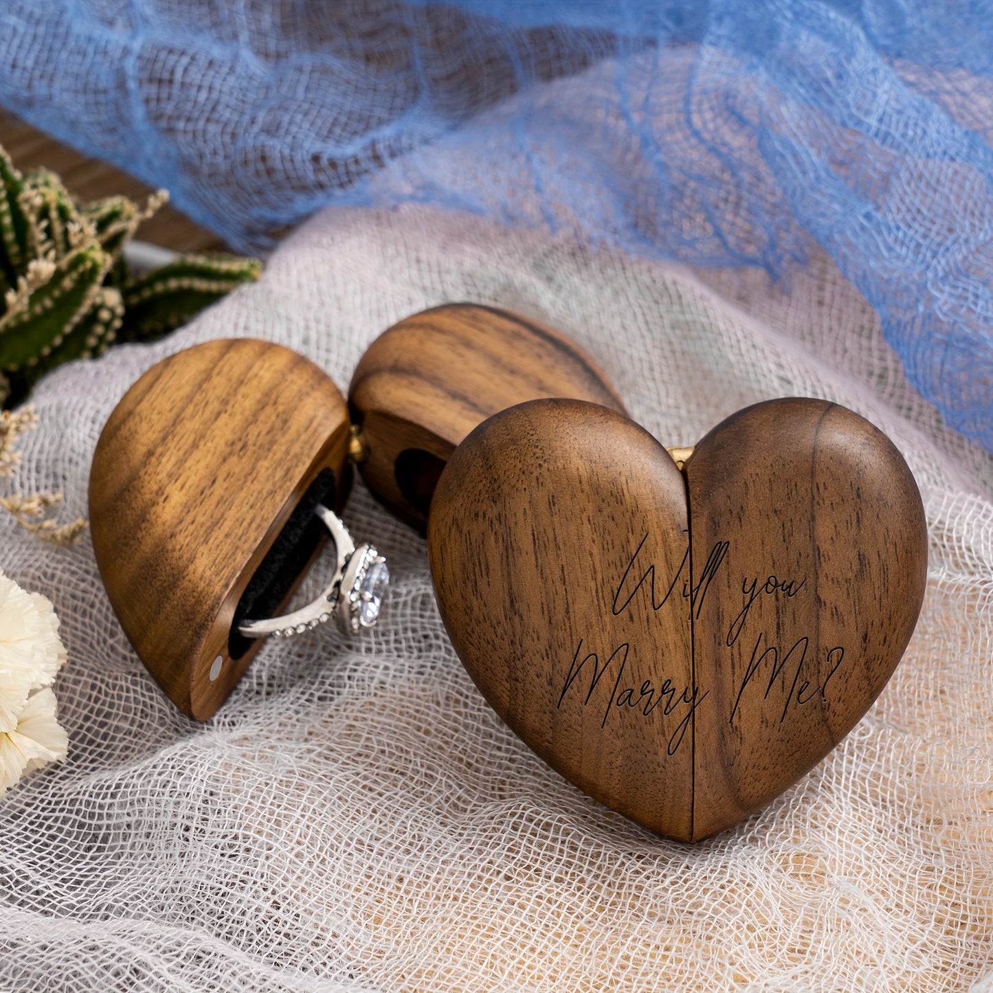 Heart Ring Box Will You Marry Me- HMT25ER