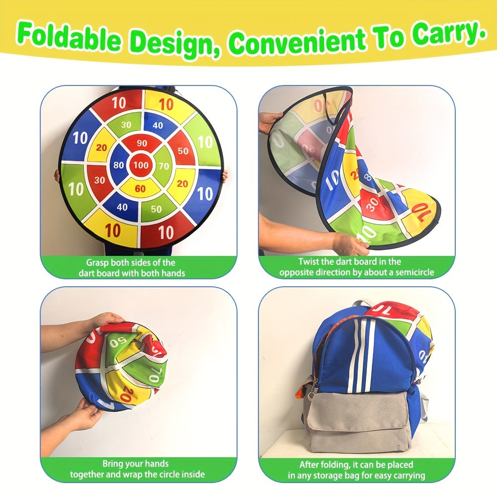 73.66cm Large Dartboard Set, Indoor/Outdoor Fun TJR3L6N