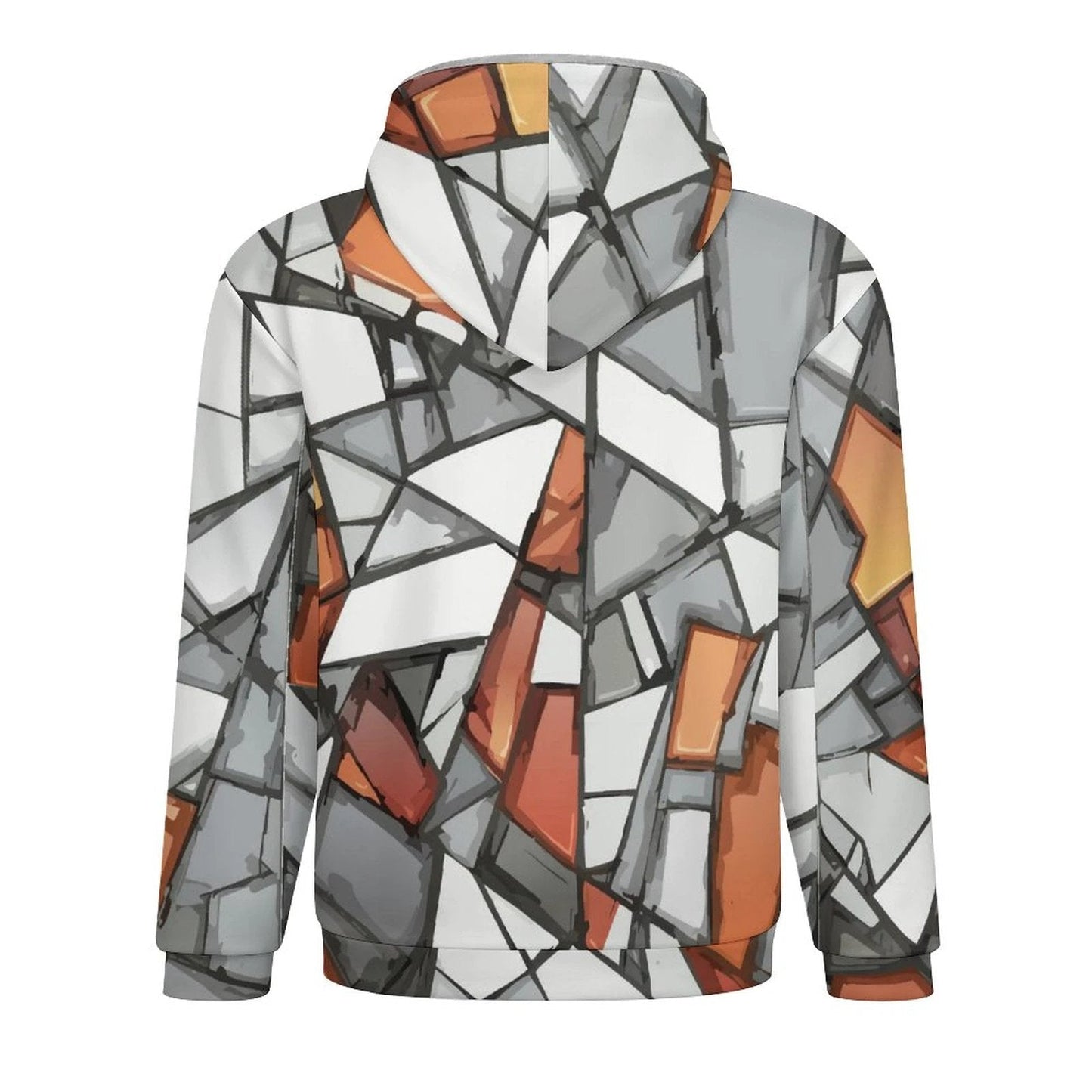 Maximalist AOP Plush-Lined Full-Zip Hoodie | 480gsm Scuba-Shell Heavyweight Cold-Weather Streetwear — Festival Winter Statement Layer (S–5XL)