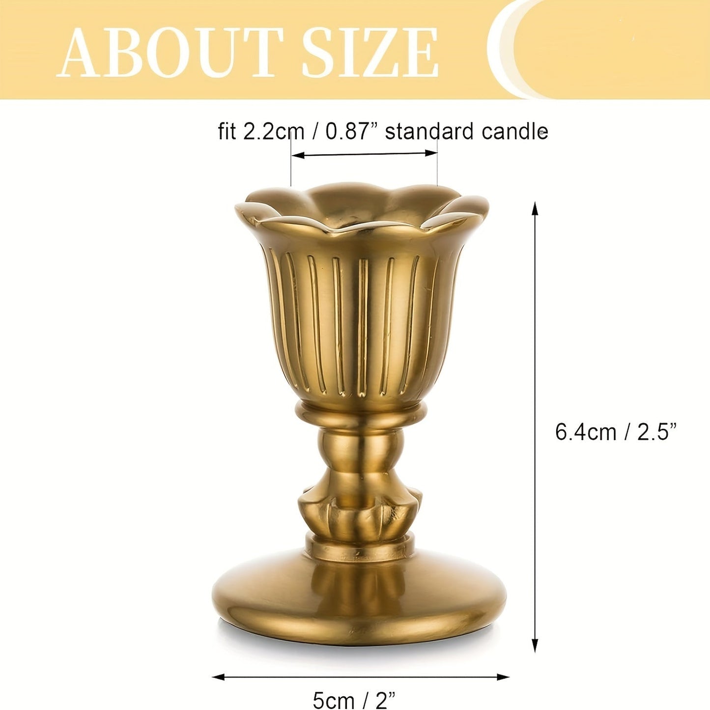 Elegant Brass Candlestick Holders - VSC0