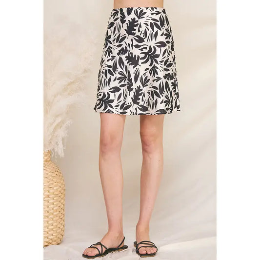 Rylee Printed A-Line Skirt