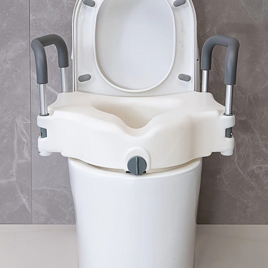 Elderly  PostSurgery Bathroom Booster Seat with Removable Armrest-V2QU