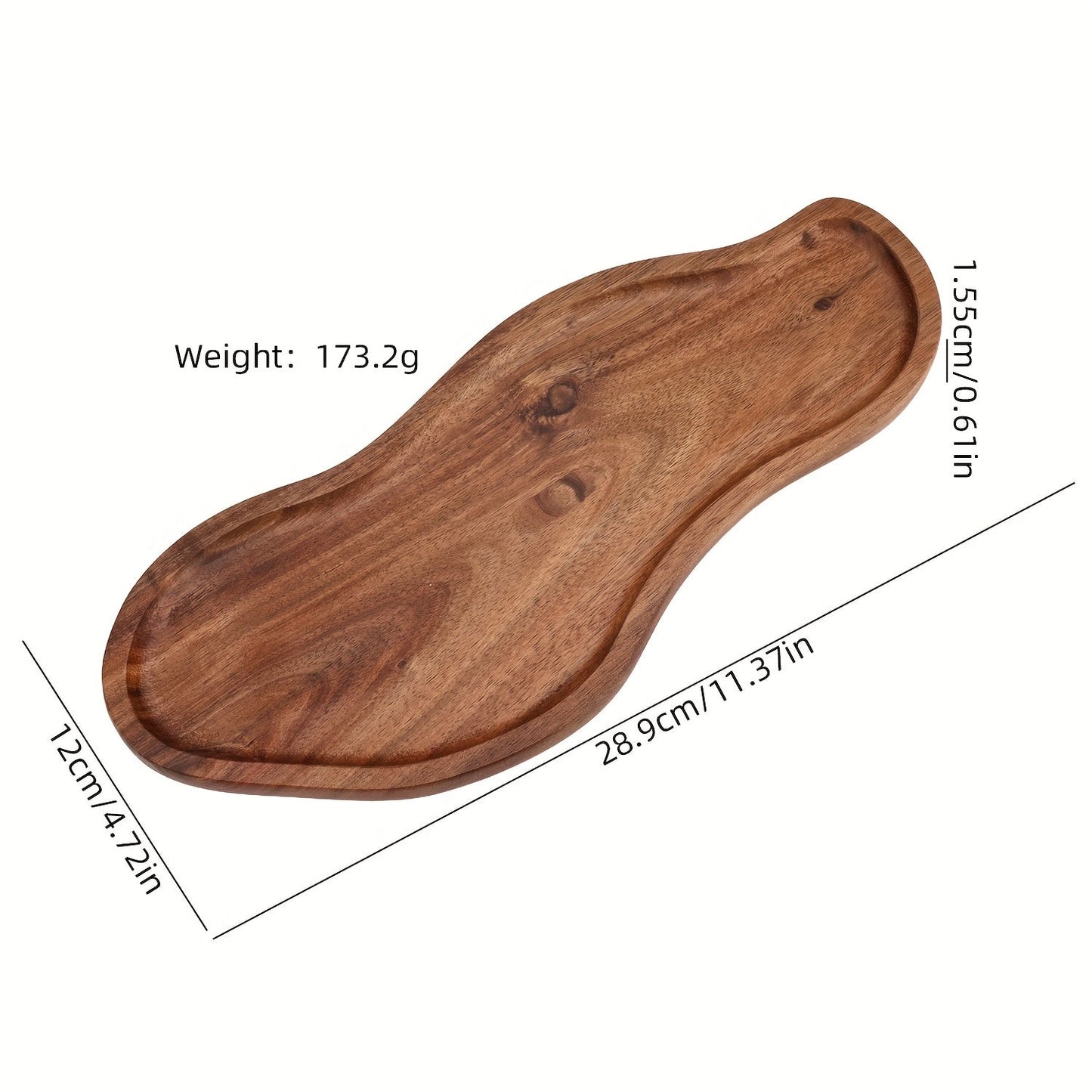 Cross border Japanese Acacia Wood Tray - C2U0