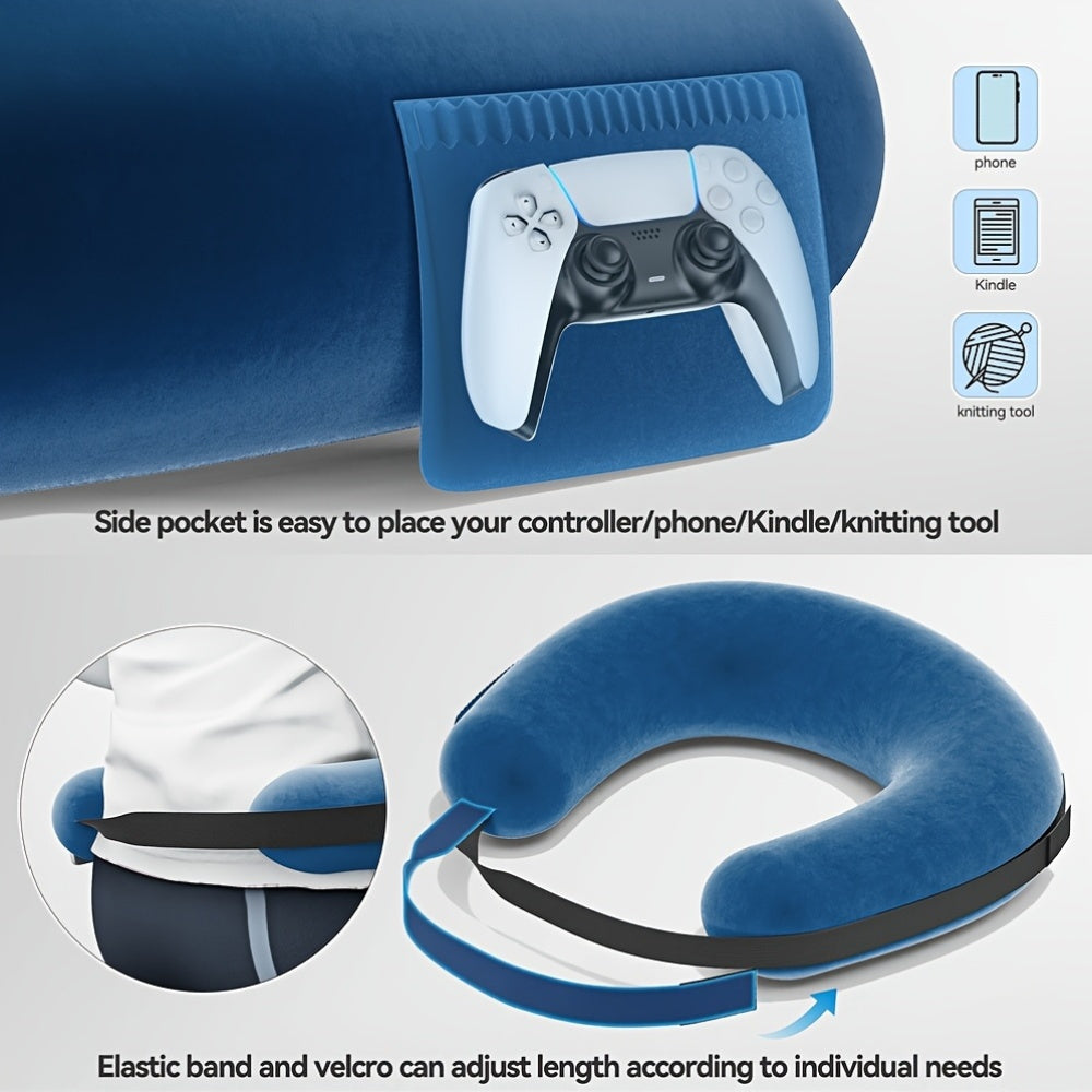 Ergonomic Lap Pillow with Arm Rest for BedSofaFloor-1B0T
