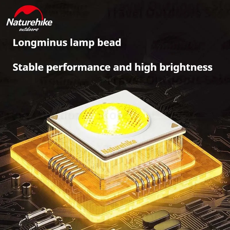 Naturehike EDC01 Portable Flashlight Ultralight Rechargeable LED Light Clip Hanging Design Magnetic Bottom Outdoor Strong Light Bright Long-range