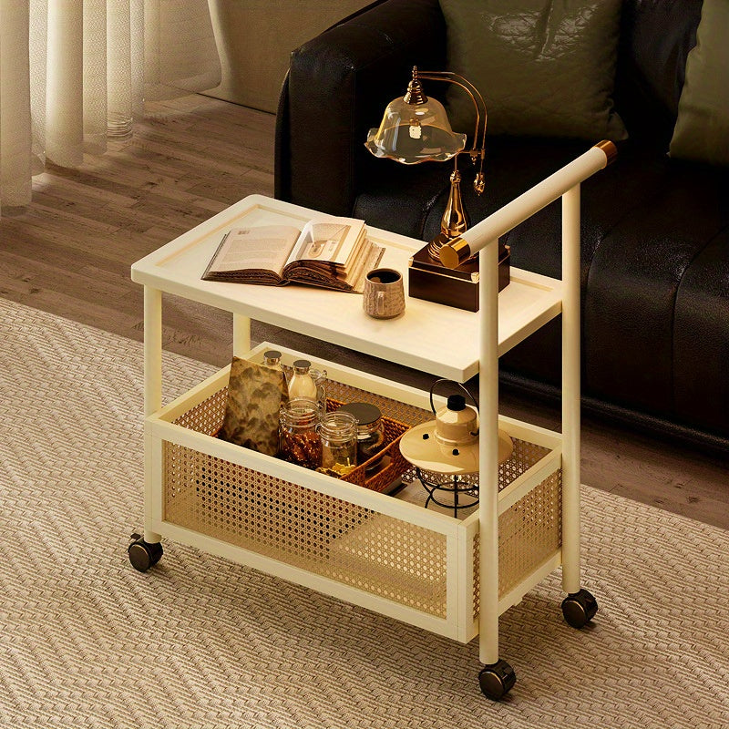 Modern Side Table with Golden Accents - CS02