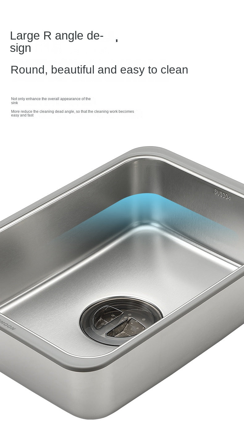 Campingmoon CK-26 IGT One Unit Sink Portable Lightweight Multi-Function Storage Basin Stainless Steel Outdoor Kitchen Sink Add-on Accessories