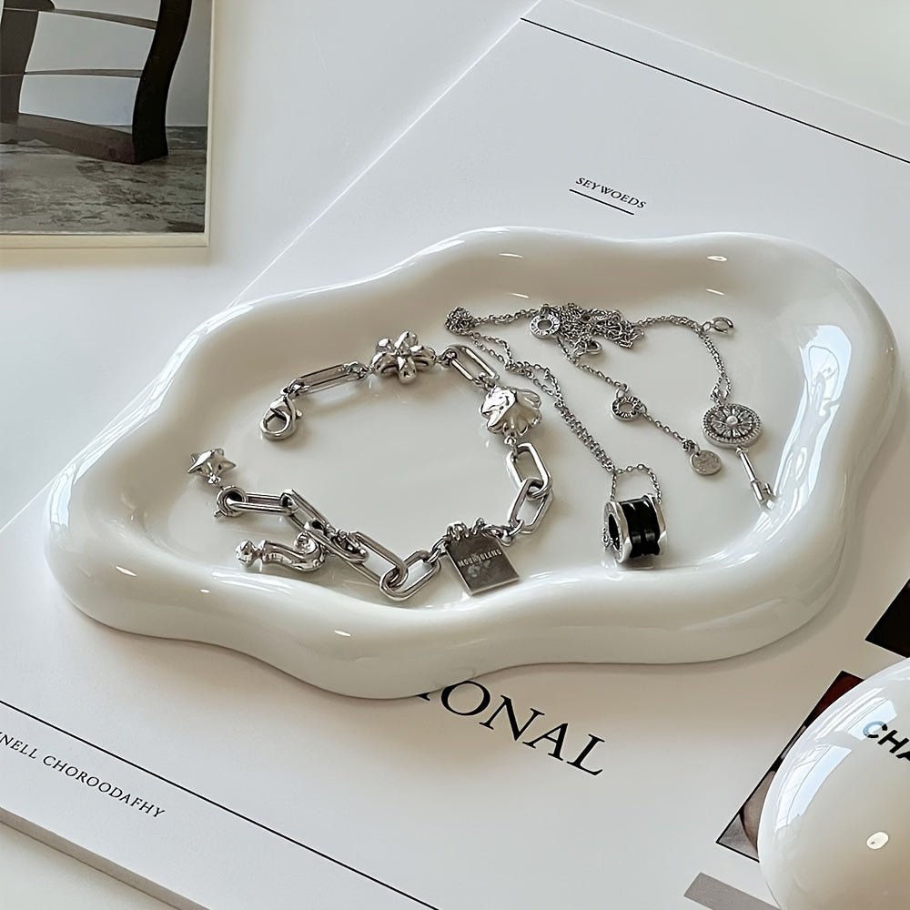 Cloud Jewelry Tray Decor- HMT24GG