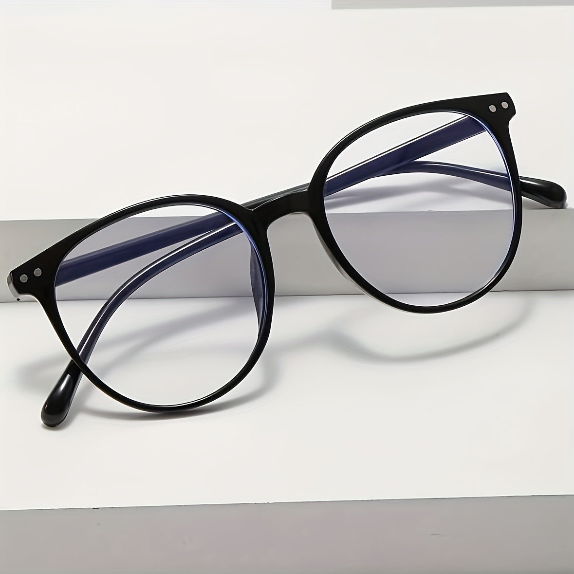 Chic Oversized Round Frame Glasses  Retro  Durable-CH72
