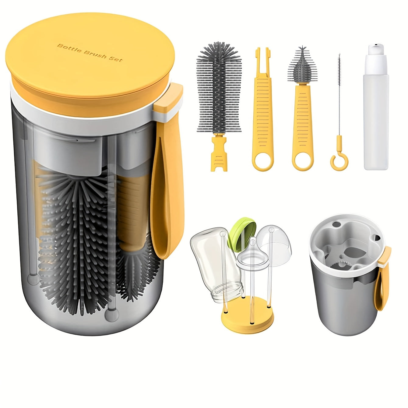 Kiuimi Portable Bottle Brush Set - APS12