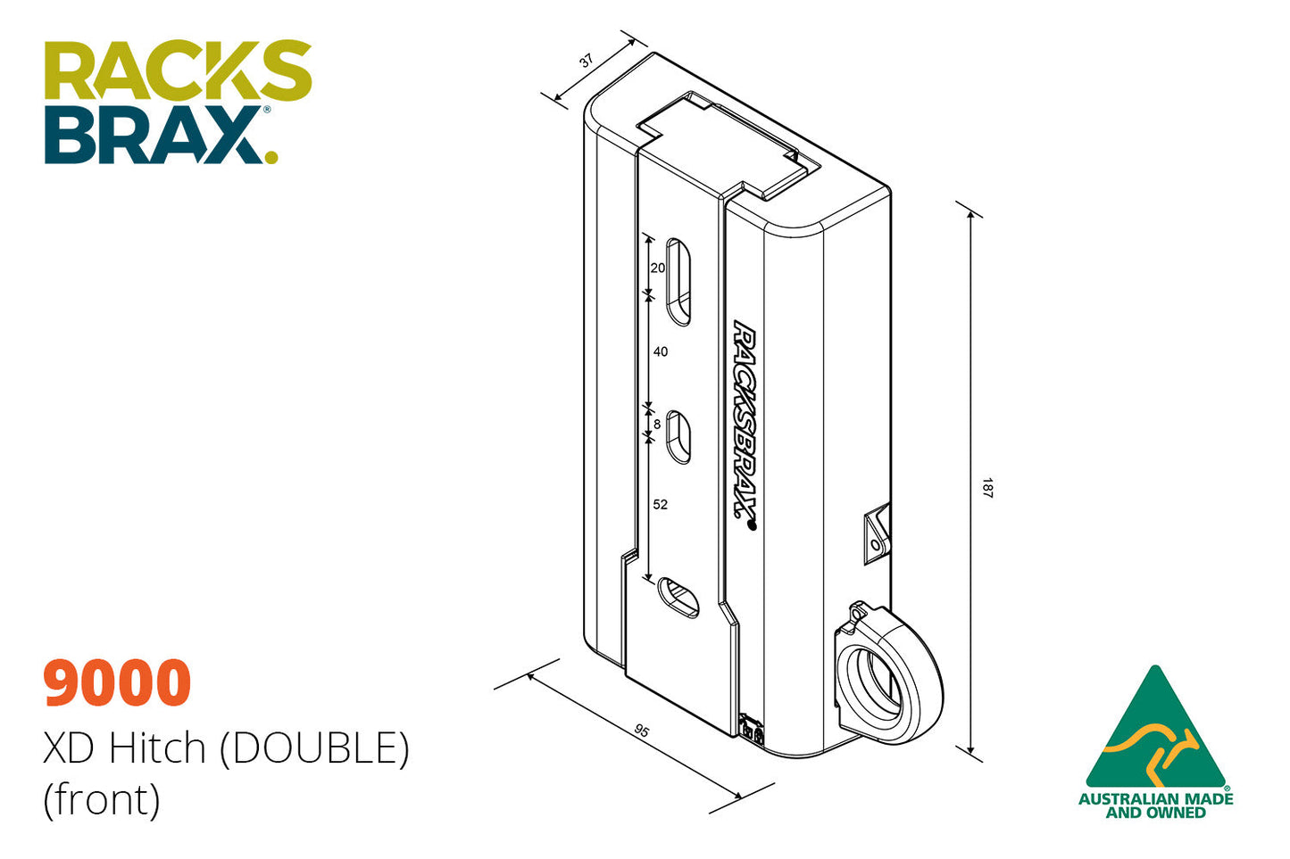 RacksBrax XD Hitch (Double) (9000)
