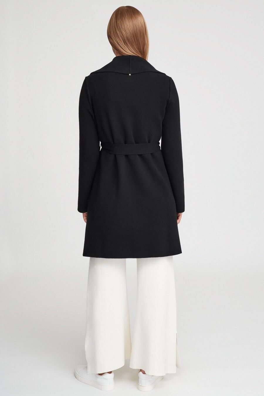 Wool Cashmere Short Wrap Coat (Earlier Version)