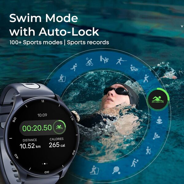 Titan Celestor GPS 3.6 CM AMOLED AOD Piezoelectric Crown Black Eclipse - Black