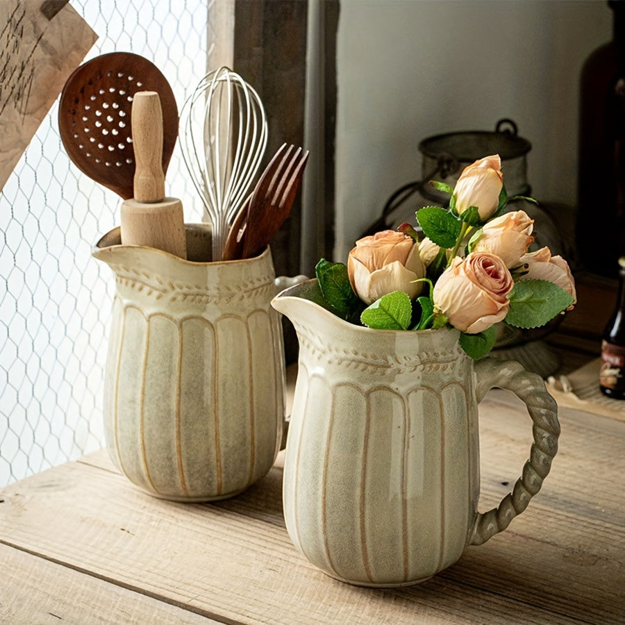 An Ancient Style Creative Twist Handle Pot - F3JI