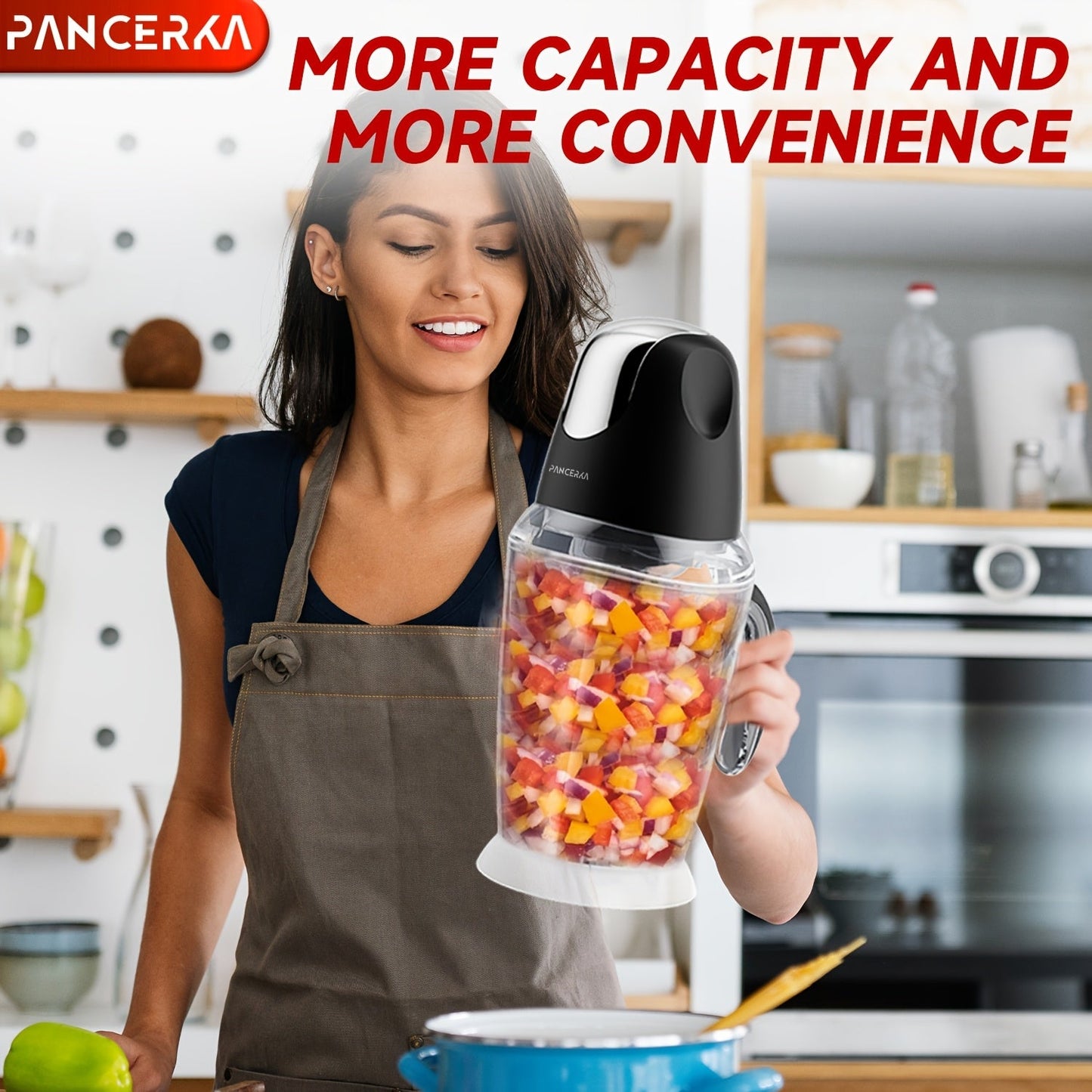 PANCERKA 1500ml Food Processor  28000 RPM Motor European Plug-K7C7