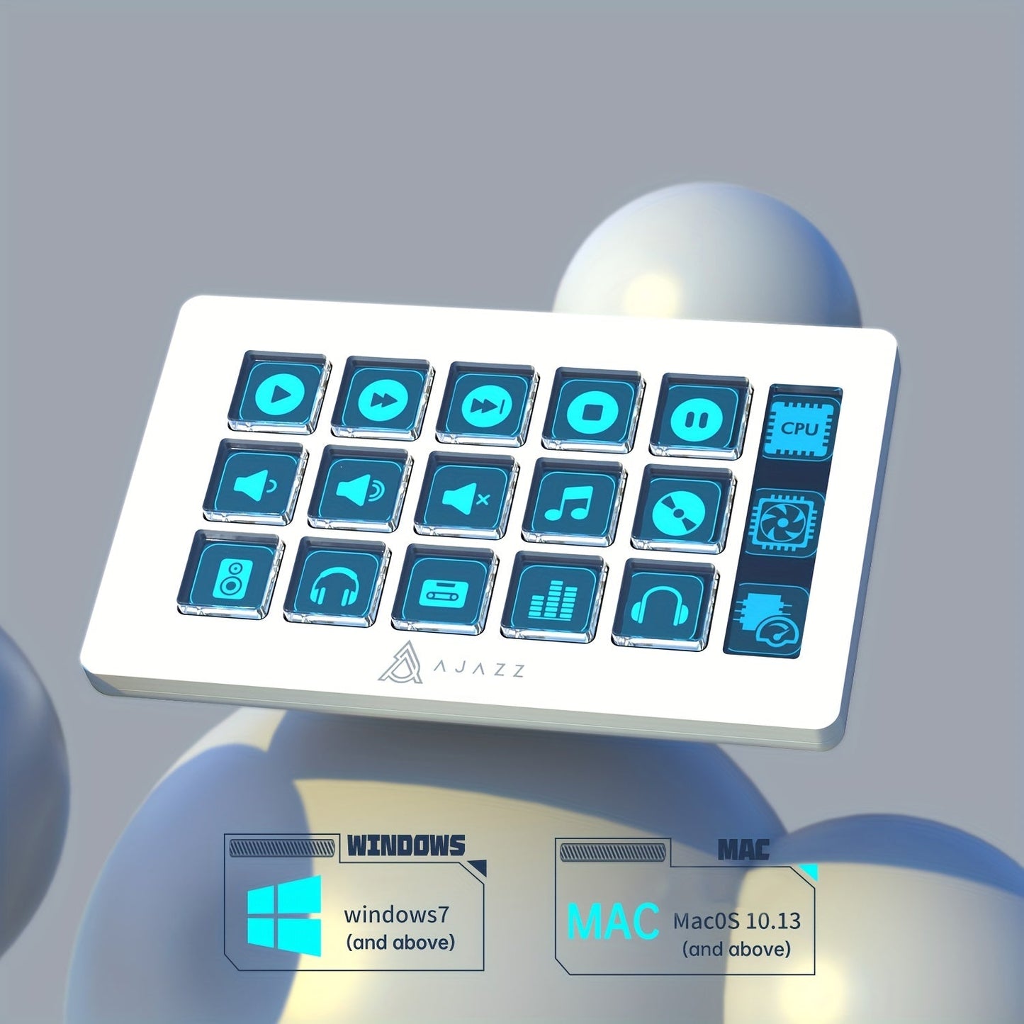 AJAZZ Live Streaming Control Console, 15 Keys TJR4D7M