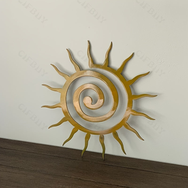 Antique Coiled Star Metal Wall Art - G7TB