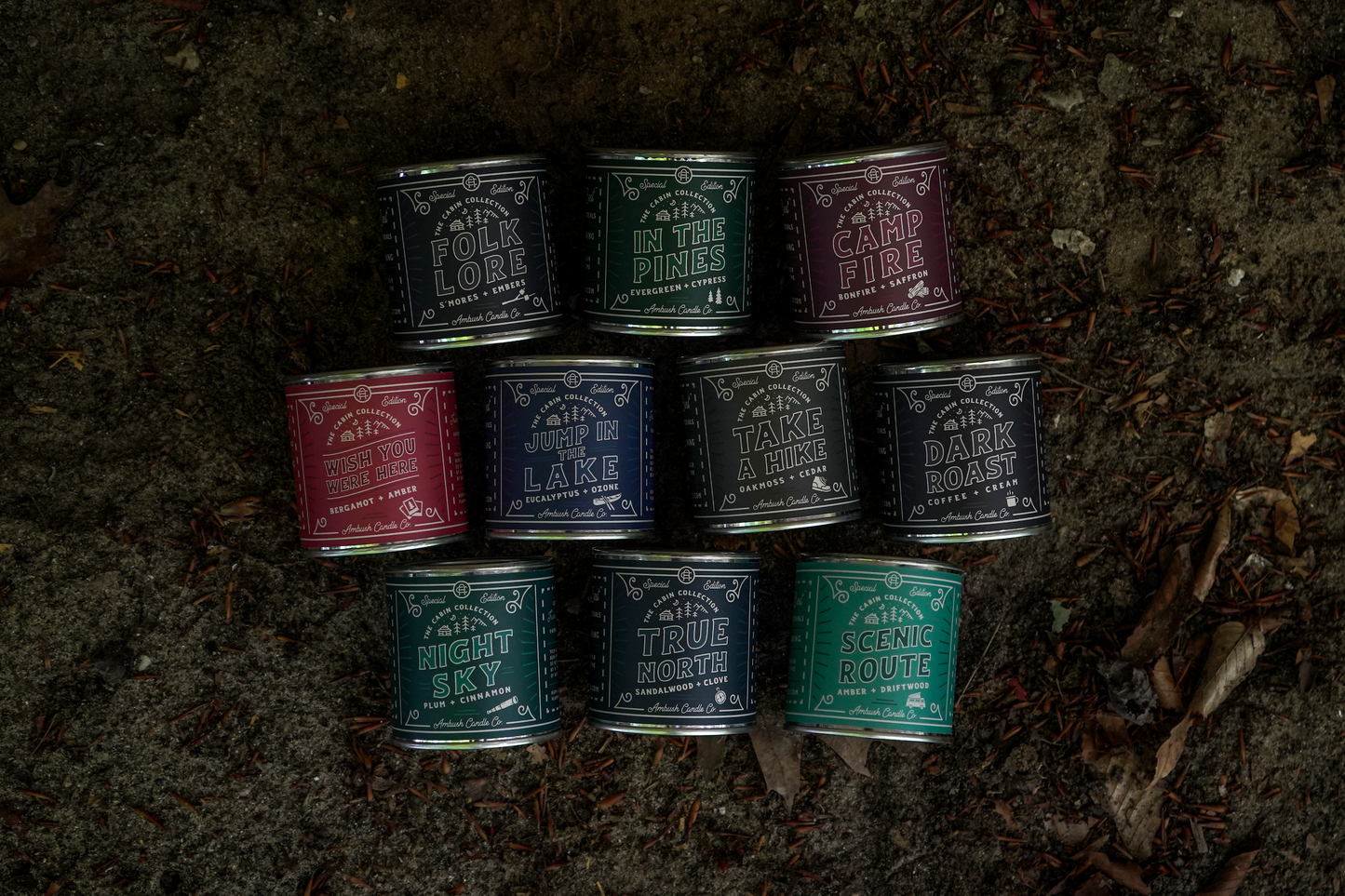 Ambush Candle Co. - Take A Hike | Oakmoss + Cedar 8oz Soy Candle