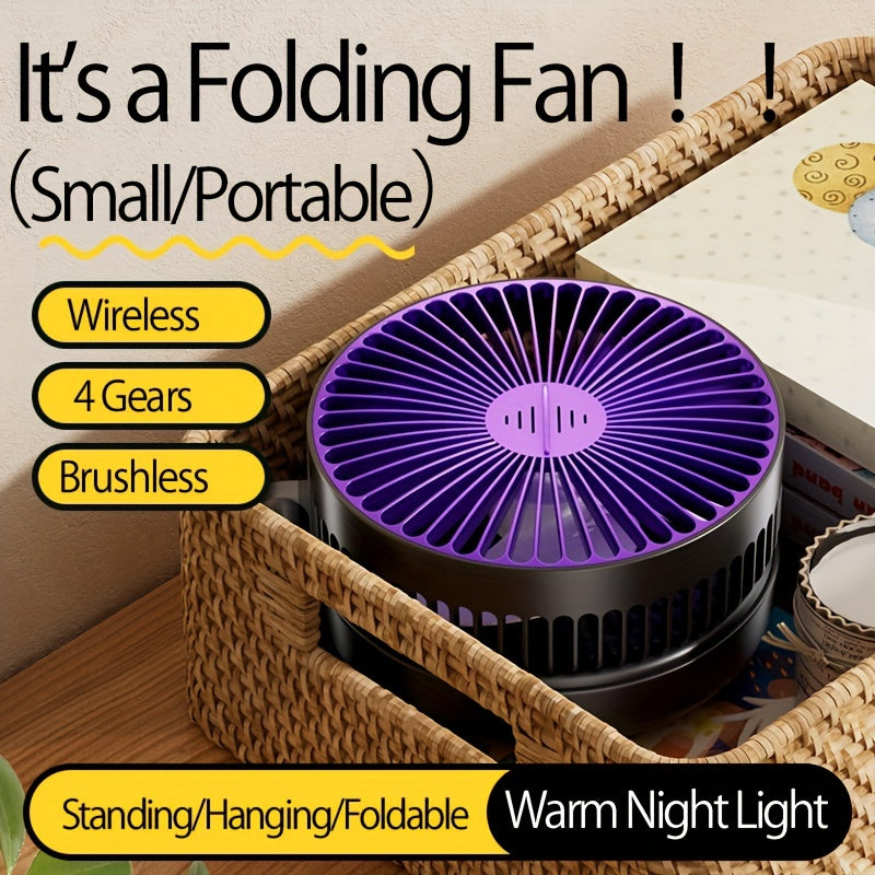 Rechargeable Circulation Fan with Adjustable Speeds - TJR3Q4Y
