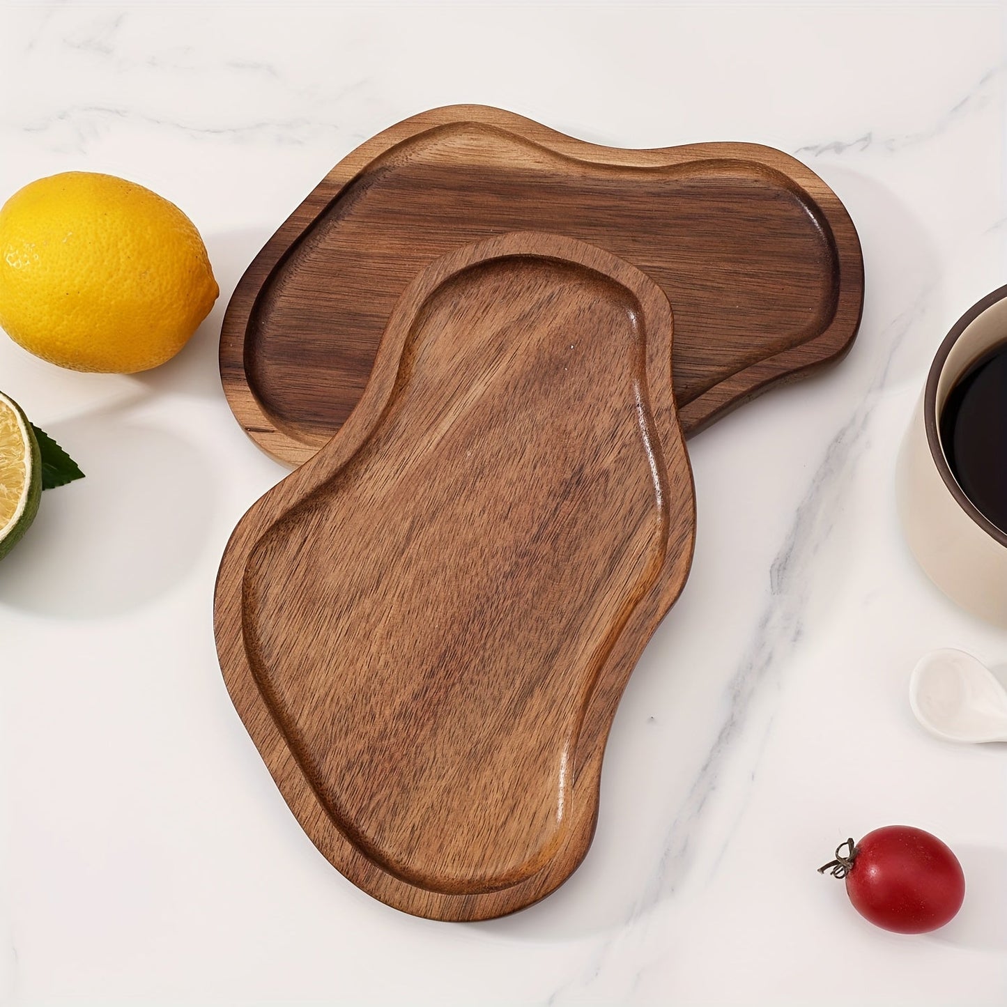 Cross border Japanese Acacia Wood Tray - C2U0