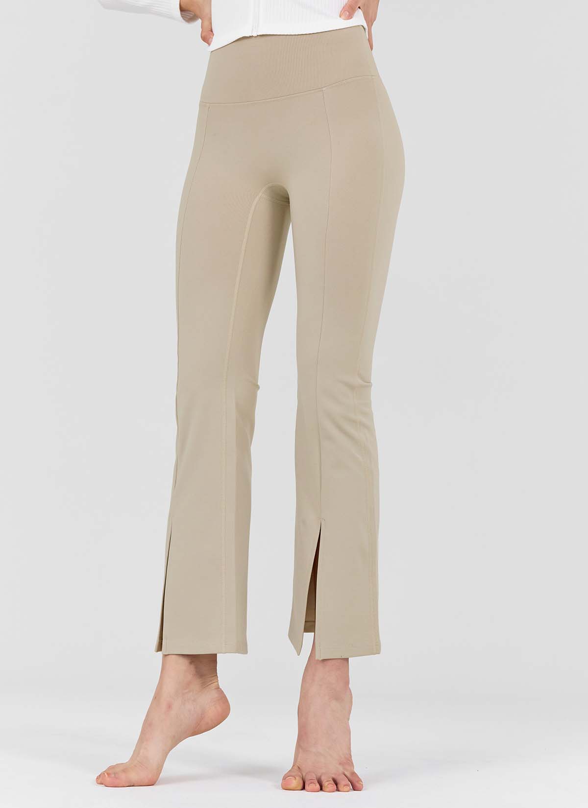 [Only New Member]XELLA Napping Boots Cut Slit Pants