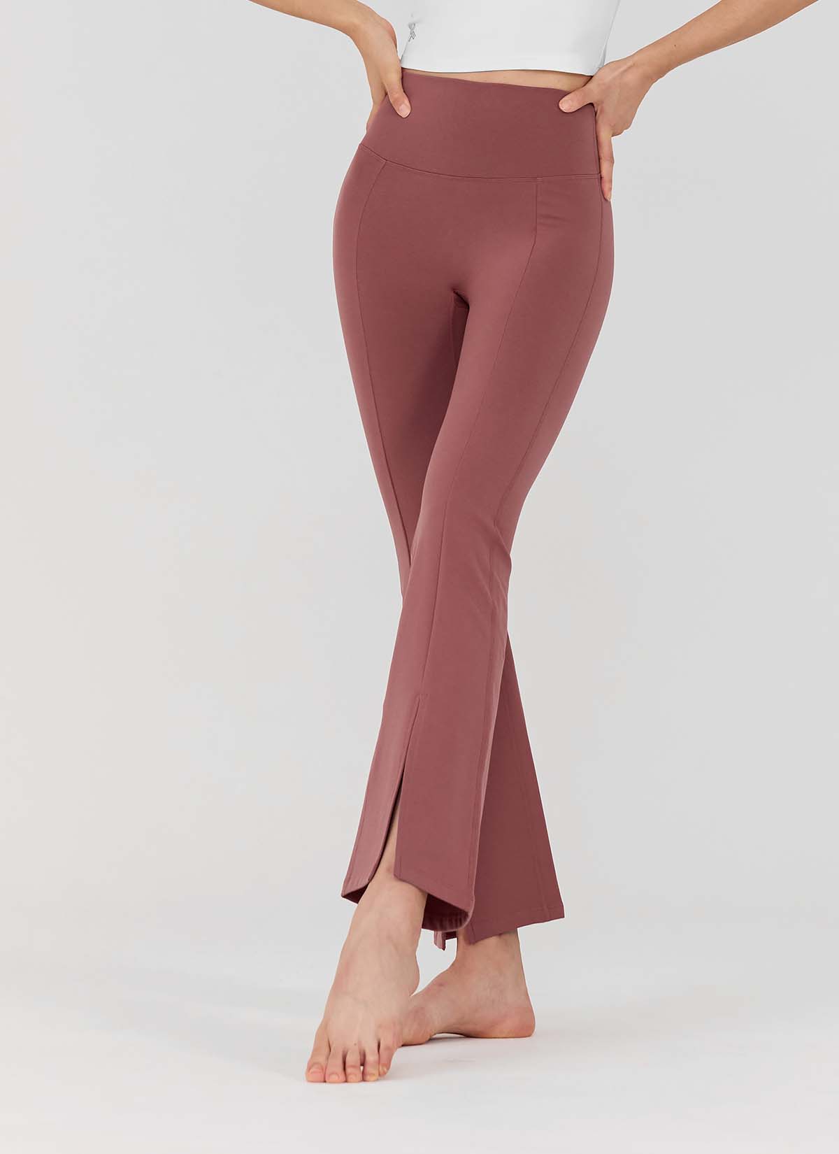 [Only New Member]XELLA Napping Boots Cut Slit Pants