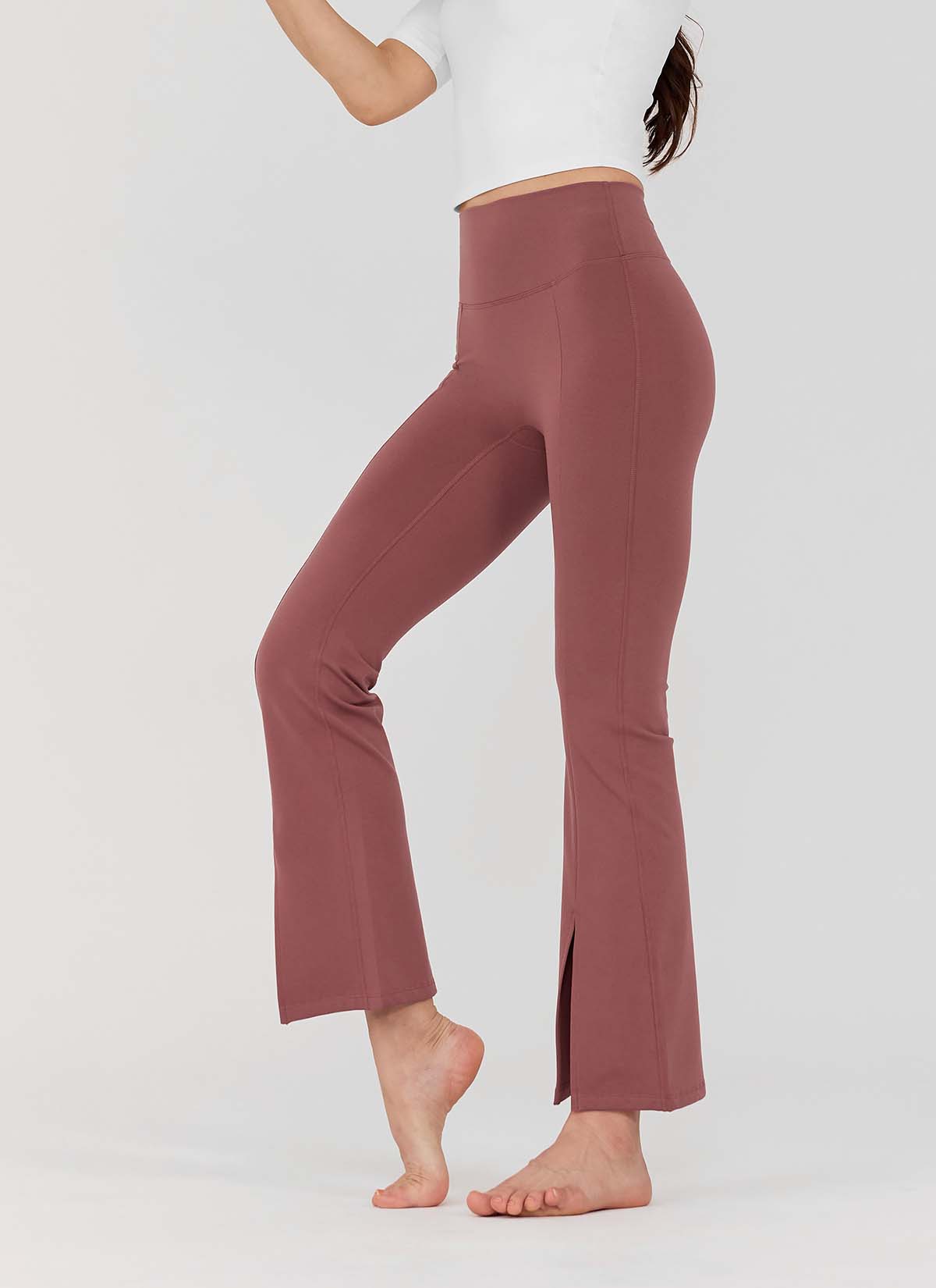 [Only New Member]XELLA Napping Boots Cut Slit Pants
