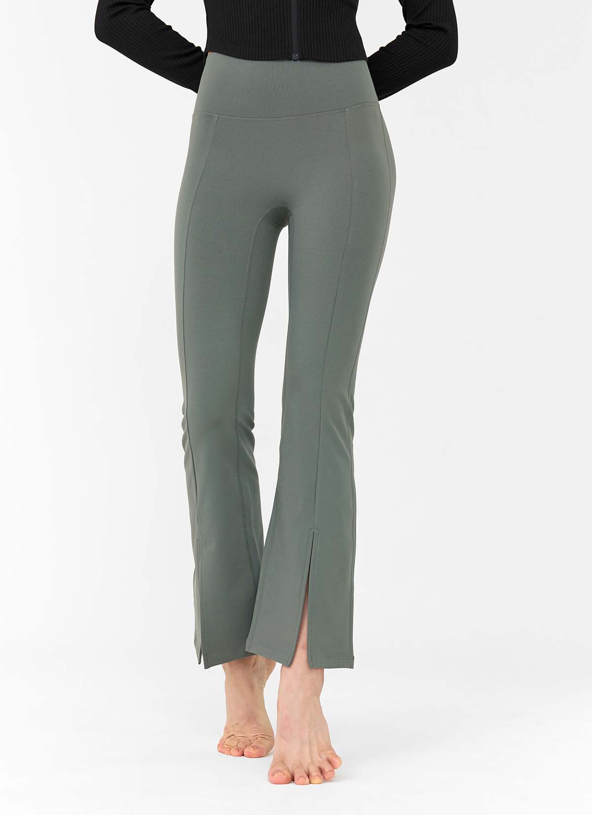 [Only New Member]XELLA Napping Boots Cut Slit Pants