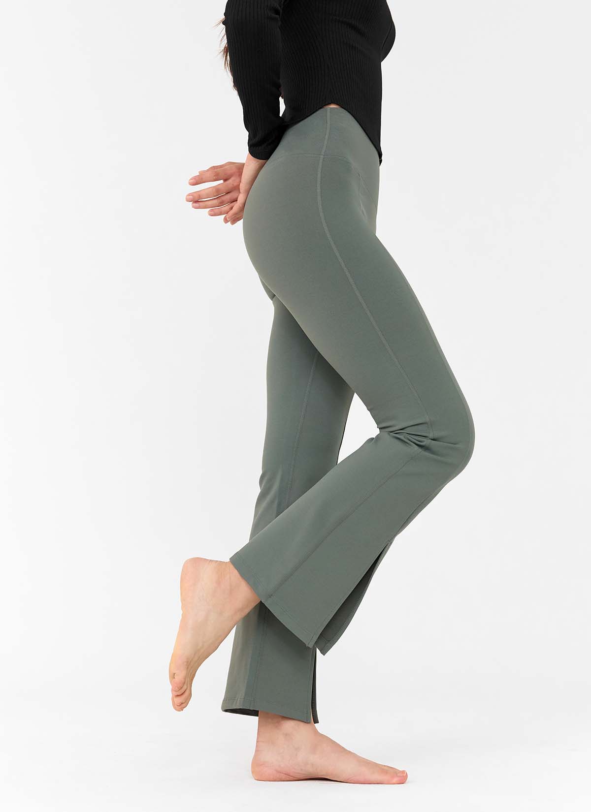 [Only New Member]XELLA Napping Boots Cut Slit Pants
