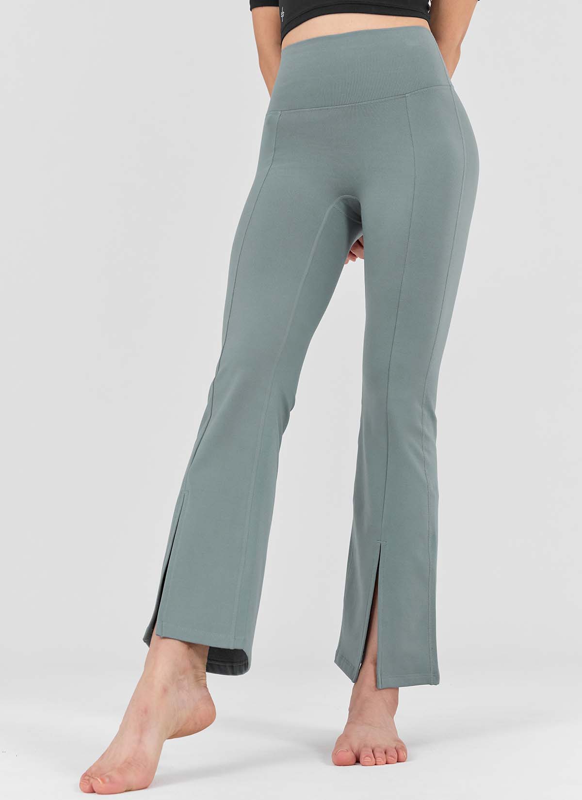 [Only New Member]XELLA Napping Boots Cut Slit Pants