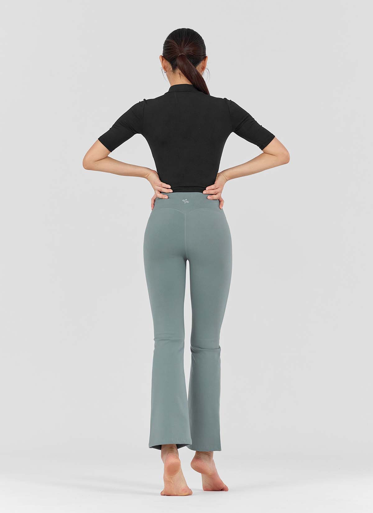 [Only New Member]XELLA Napping Boots Cut Slit Pants