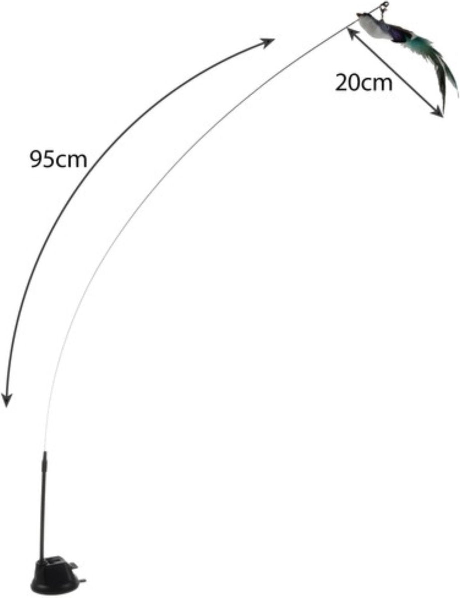 Purlov Kattenspeelgoed met Zuignap: Stimuleer de Jachtinstincten van Uw Kat