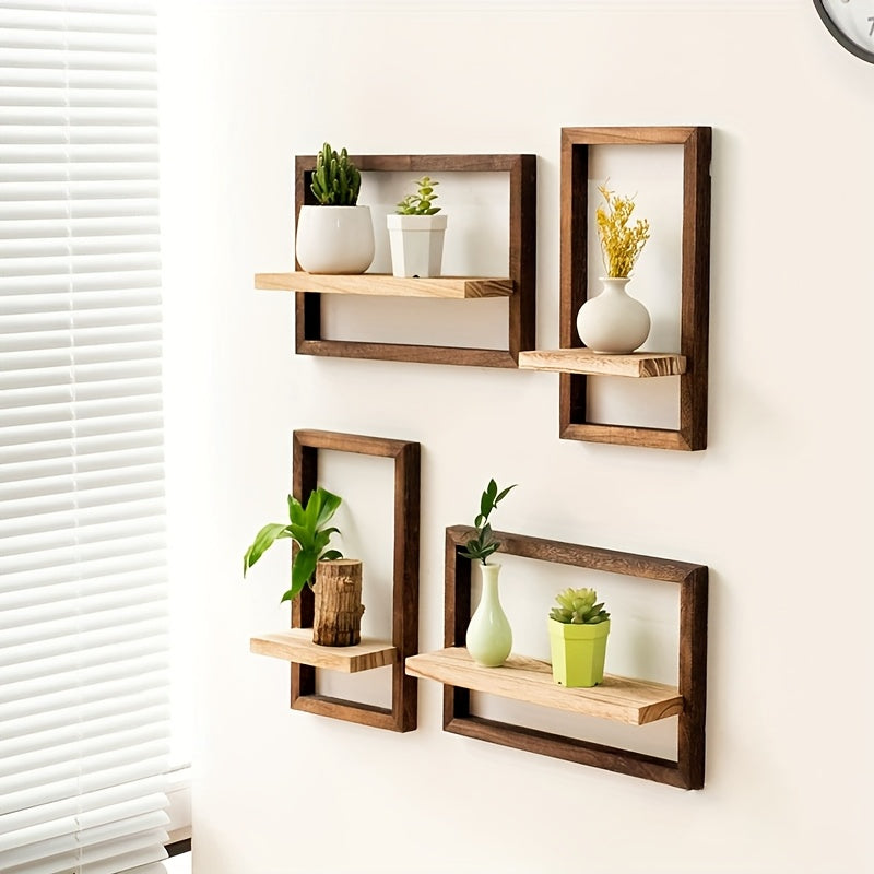 Retro Wooden Wall Shelves- HMT24WS