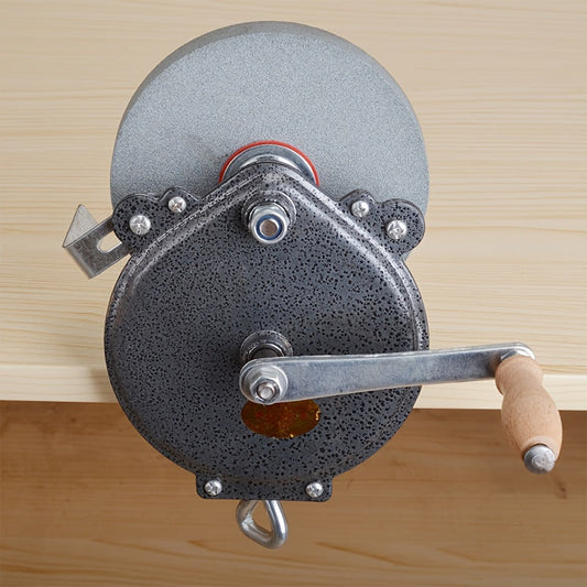 Vintage Hand Crank Knife Sharpener, No Electricity Needed – TJR7W3F
